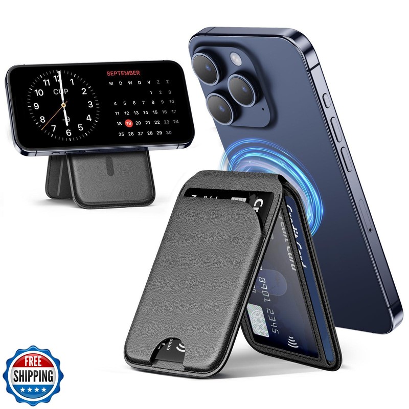 QYQBOON Mag-Safe Wallet Magnetic Wallet for iPhone Lightweight Magnetic Phone