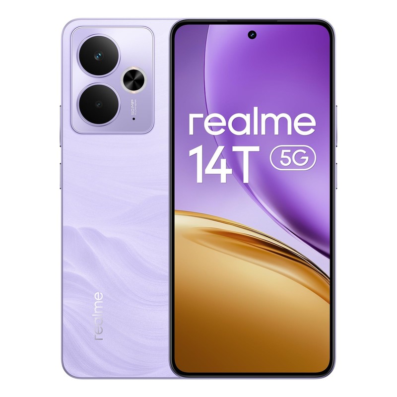 Smartphone 5G 256GB 6.67 120Hz 50MP realme 14T Lightning Purple 8256GB 6.67-inch