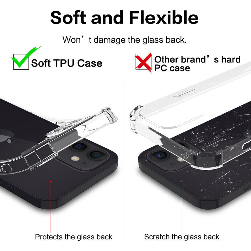 10X Clear Shockproof Case For iPhone 17 16 15 14 13 12 11 Pro Max Mini Xs XR 8 7 gallery