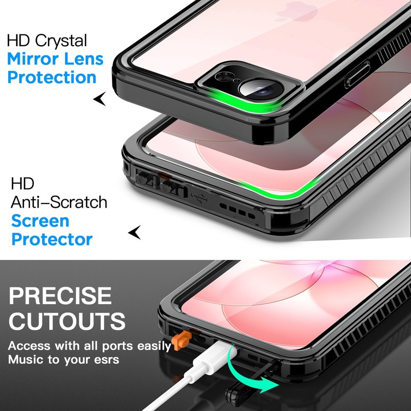 Fr iPhone 17e Case Waterproof Shockproof Heavy Duty Military Dropproof Cover gallery