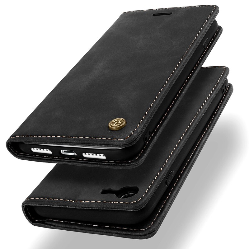 For iPhone SE 3rd/2nd 7/8 Magnetic Case Leather Stand Cover Wallet Card Holder gallery