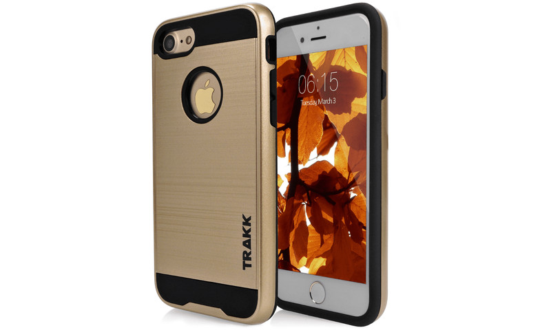 TRAKK Force Brushed Metal Protective Case for iPhone 7 – iPhone 7 – Gold – Brush