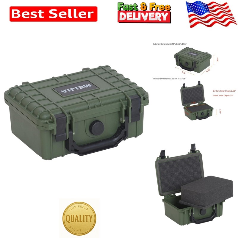 Customizable Foam Hard Case – Waterproof for Cameras, Drones & Gear – Green