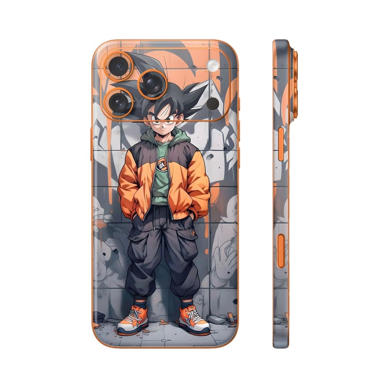 Phone Skin/Phone Wrap For iPhone, Samsung, Android 3D Embossed Skin Goku