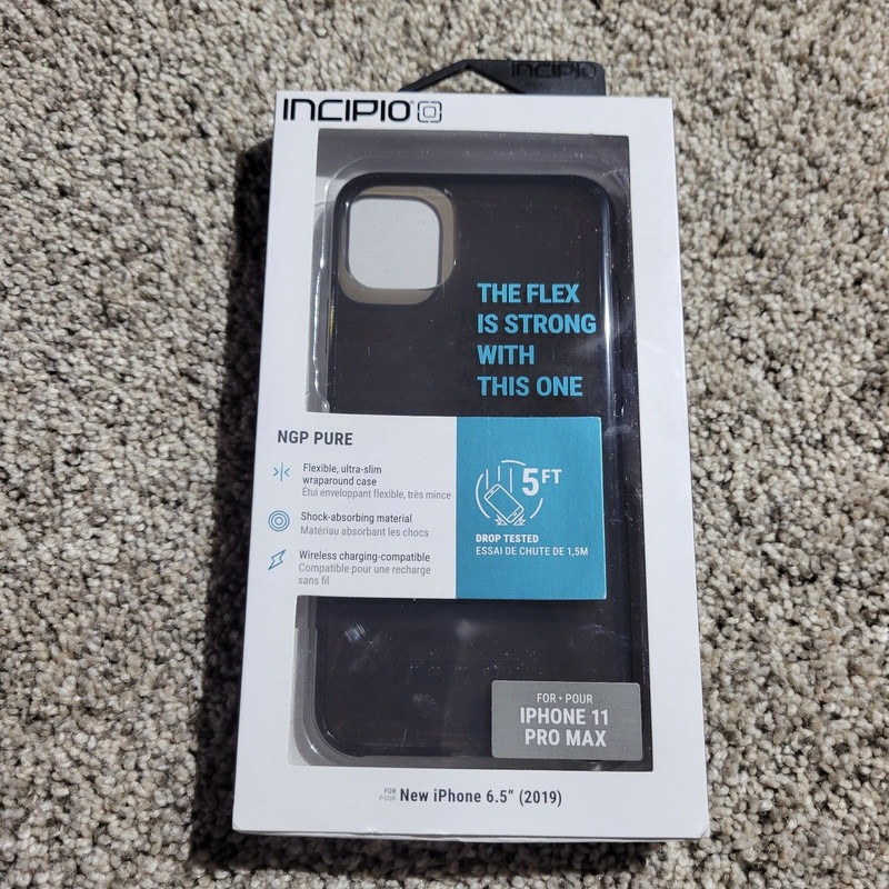 New Incipio NGP Pure Series Case Apple iPhone 11 Pro Max – Black – Free Shipping