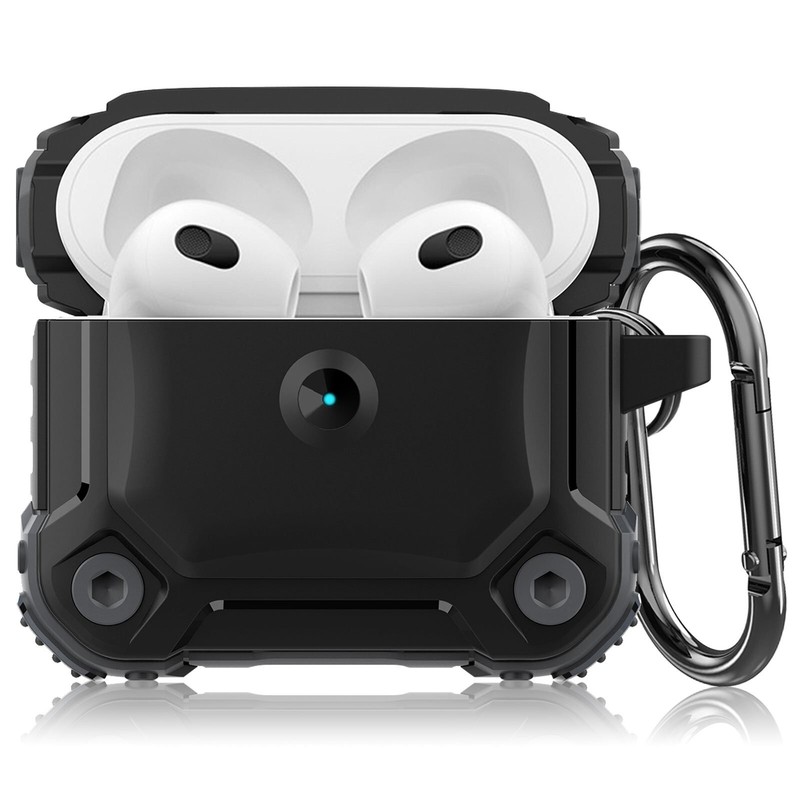 AirPods 3rd Generation, TPU Protective Cover with Carabiner