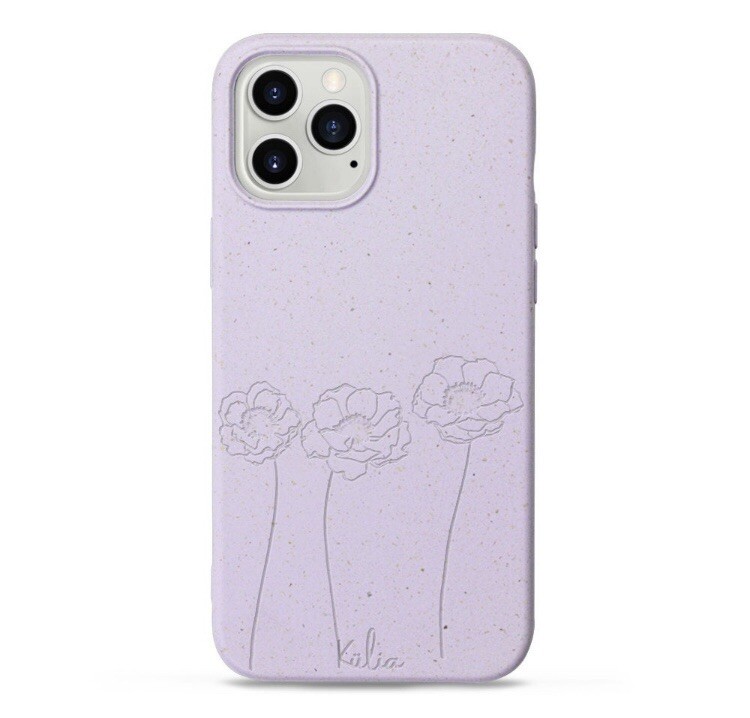 100% Compostable iPhone Case, Lavender Case, Biodegradable iPhone Case