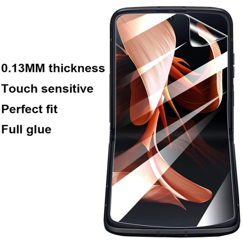For Motorola Razr+ Plus (2023) Case Slim Hard Cover with Ring + Screen Protector gallery