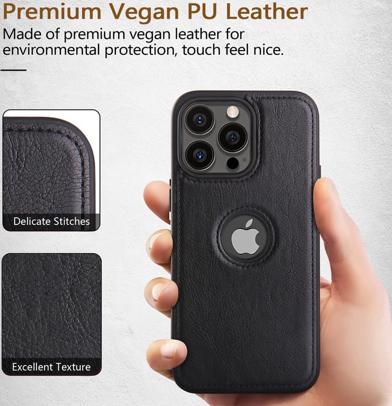 For iPhone 15 14 Plus 13 12 11 Pro XR X Max 7 8 SE Case Leather Shockproof Cover gallery