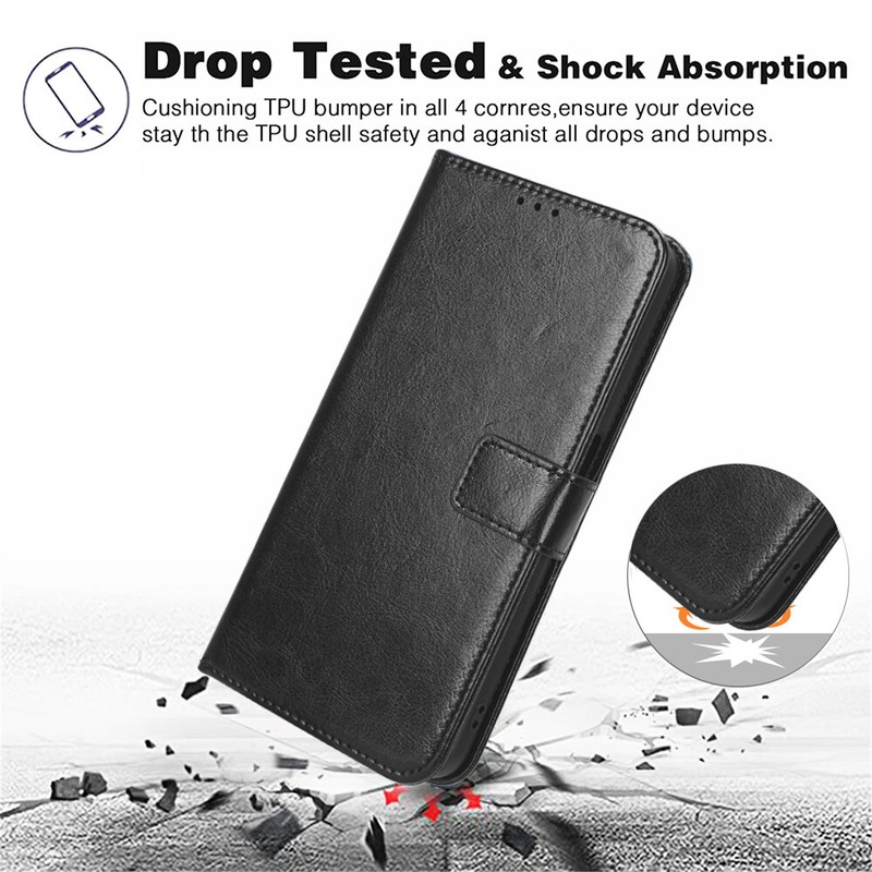 Leather Phone Case Flip Wallet Card Stand Cover Fr Nokia C210 C300 C110 G42 XR21 gallery