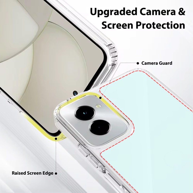 Plastic+Gel Case Cover&Tempered glass For Moto G Stylus 5G 2024 2023 2022-THM gallery