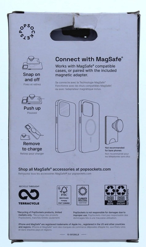 Pop Socket Magnetic Phone Wallet (Black) gallery