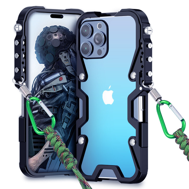 Metal Aluminum bumper Shockproof case For iPhone 16e 16 15 14 13 12 Pro max Plus