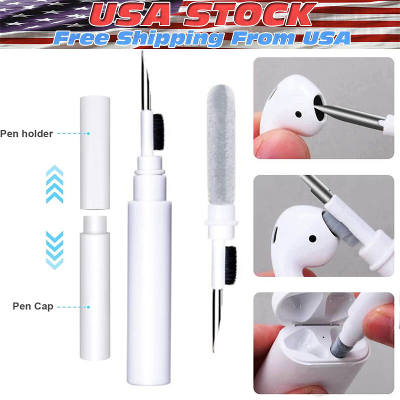 Cleaner Kit for Airpods Pro 1 2 Earbuds Cleaning Pen Earphones Case Brush Tool