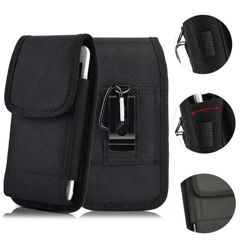 Vertical Cell Phone Holster Wallet Case Pouch With Belt Clip For iPhone Samsung gallery