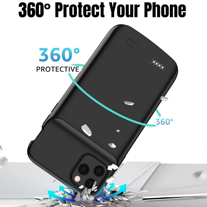 6800mAh Battery Case Smart For iPhone 14 Pro Max/Plus Power Bank Charging Cover gallery