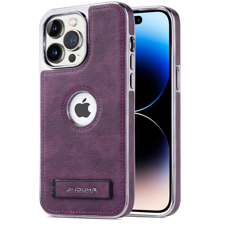 Luxury Leather Kickstand Case For iPhone 17 16 Pro Max 15 14 13 12 11 gallery