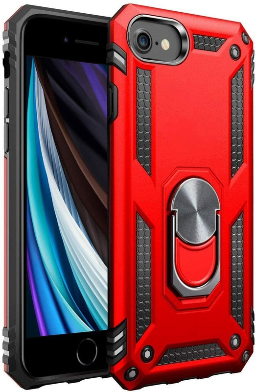 For iPhon SE 2020 Case Shockproof Kickstand Rubber Hard Ring Cover gallery