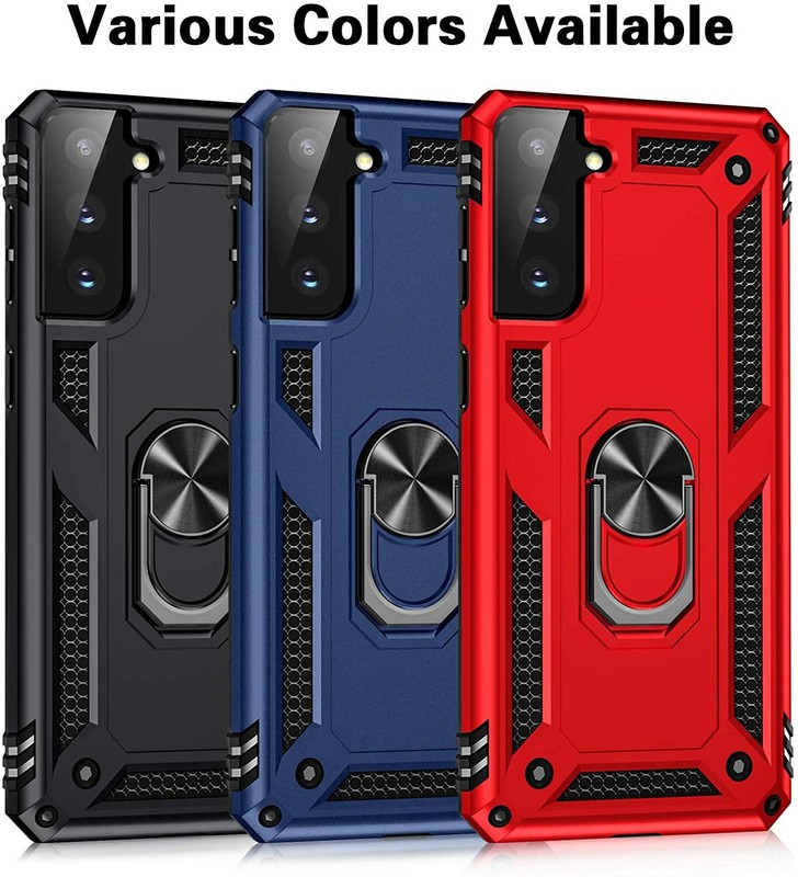 For Samsung Galaxy S21 / S21 Plus / S21 Ultra Case Kickstand Ring Hard Cover