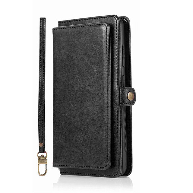 For iPhone 15/ 15 Plus/ 15 Pro/ 15 Pro Max- Multi-Slot Wallet Case with Wristlet