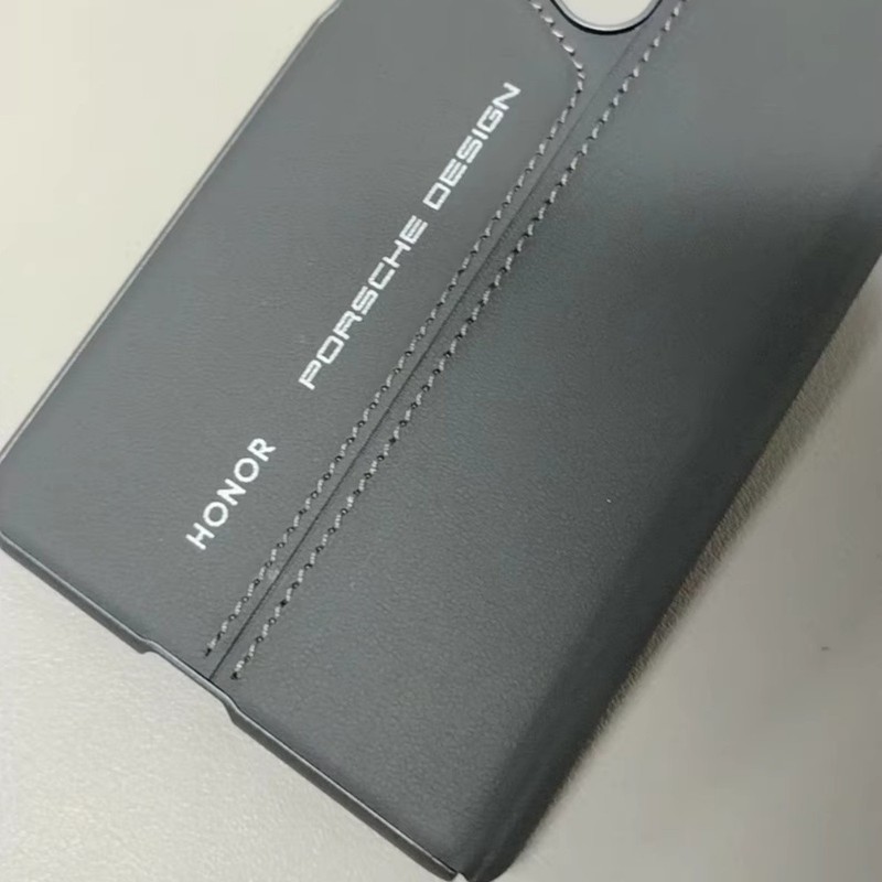 Original Luxury PU Leather Protective Back Cover For Honor Magic V2 RSR Porsche gallery