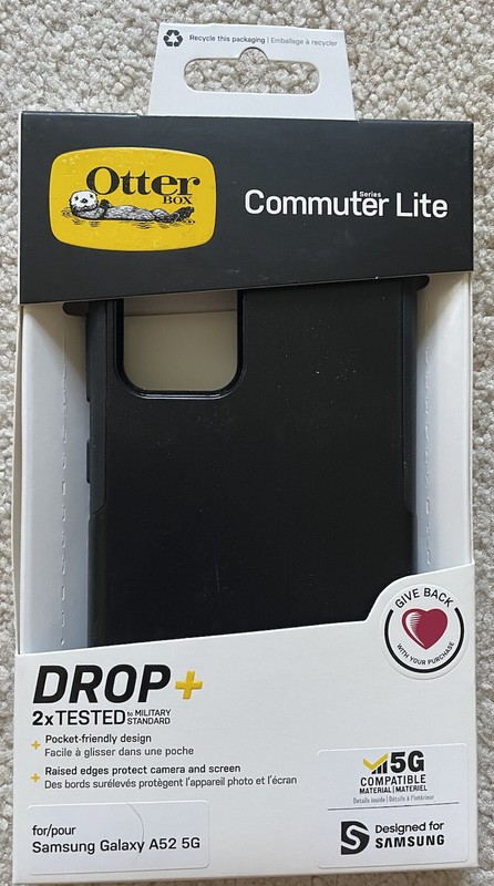 Otterbox Commuter Lite Series Case For Samsung Galaxy A52 5G – Black