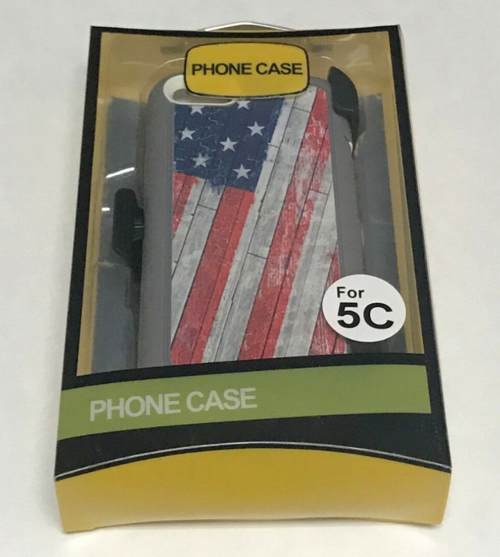For Apple iPhone 5C Heavy Duty Shockproof Case Cover with belt clip US FLAG