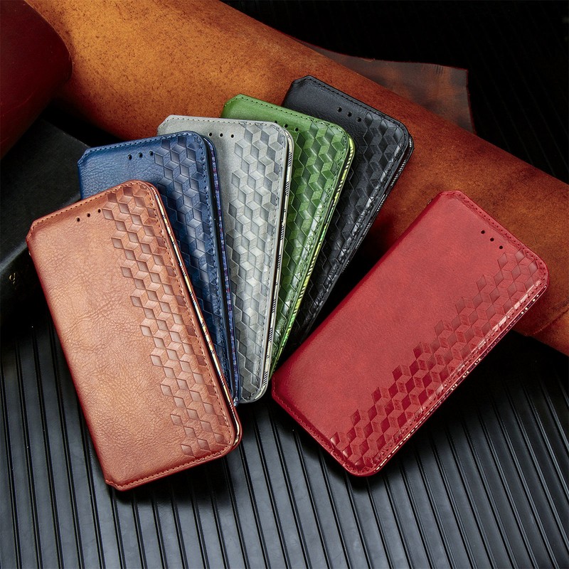 For T-Mobile REVVL 6 Pro 5G Slim PU Leather Magnetic Flip Card Slots Wallet Case
