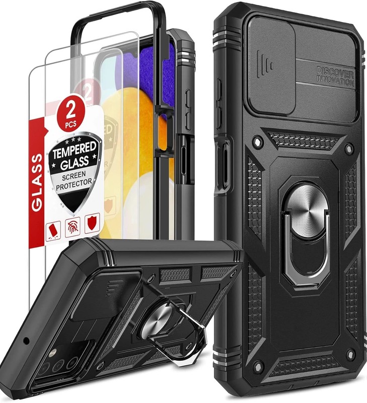 Compatible for Samsung Galaxy A03S Phone Case: Galaxy Ao3S Phone Case with Slide