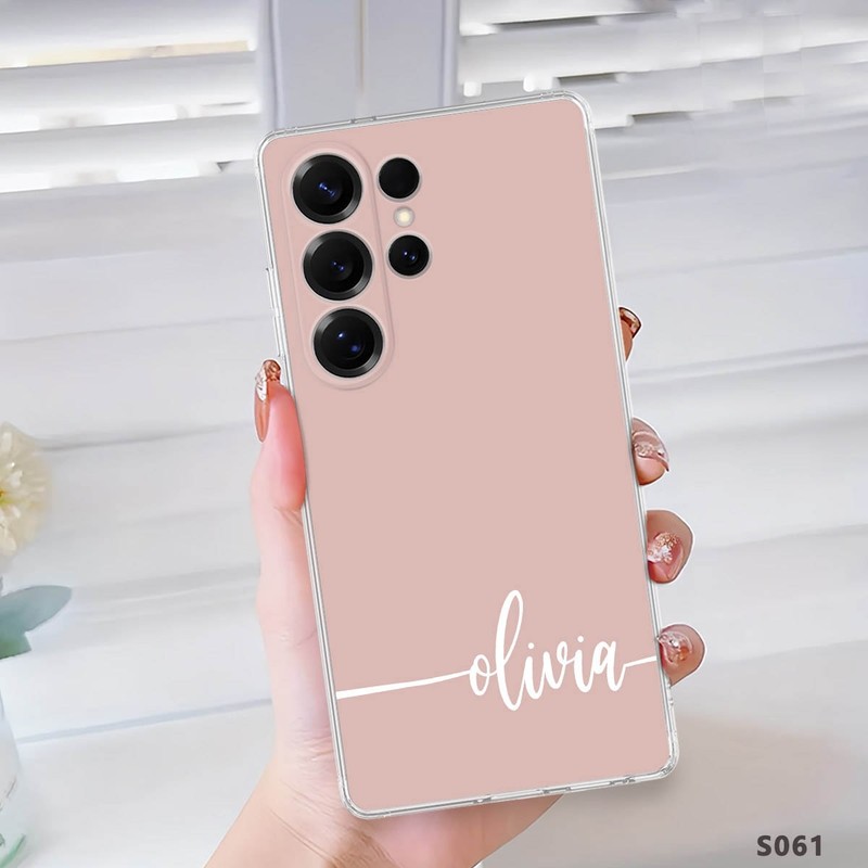 Solid Color Custom Silicone Phone Case For Samsung S24 S25 S26 A17 A35 A16 Cover