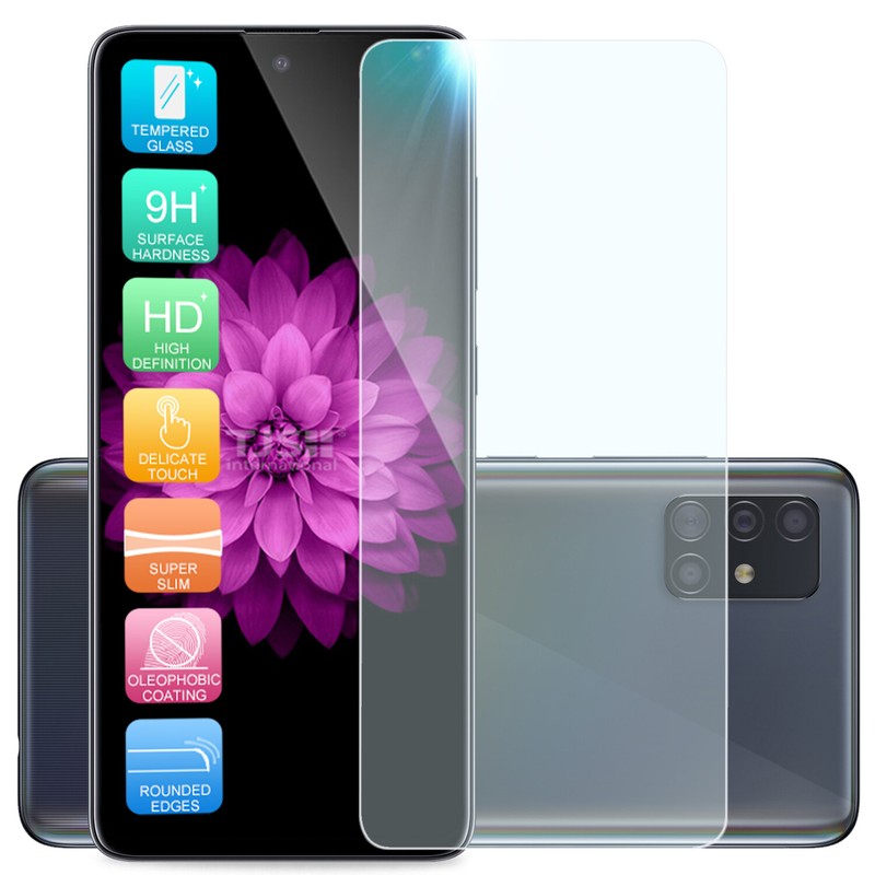 For Samsung Galaxy A71 5G Case Magnetic Support Metal Ring Stand +Tempered Glass gallery