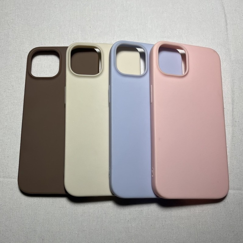 iPhone 13 Cases Set of 4 Blue Pink Brown Beige. Great Condition Free Shipping US