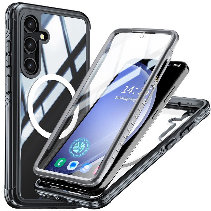 For Samsung S25 FE 2025 Shockproof Magnetic Case Built-in Screen Protector gallery