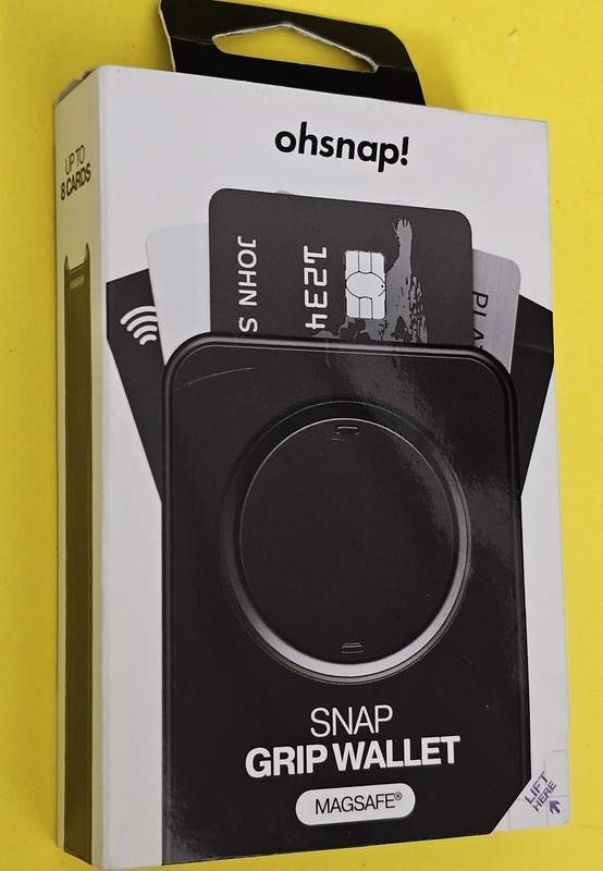 OhSnap Snap Magnetic MagSafe Phone Grip RFID Card Wallet – Black
