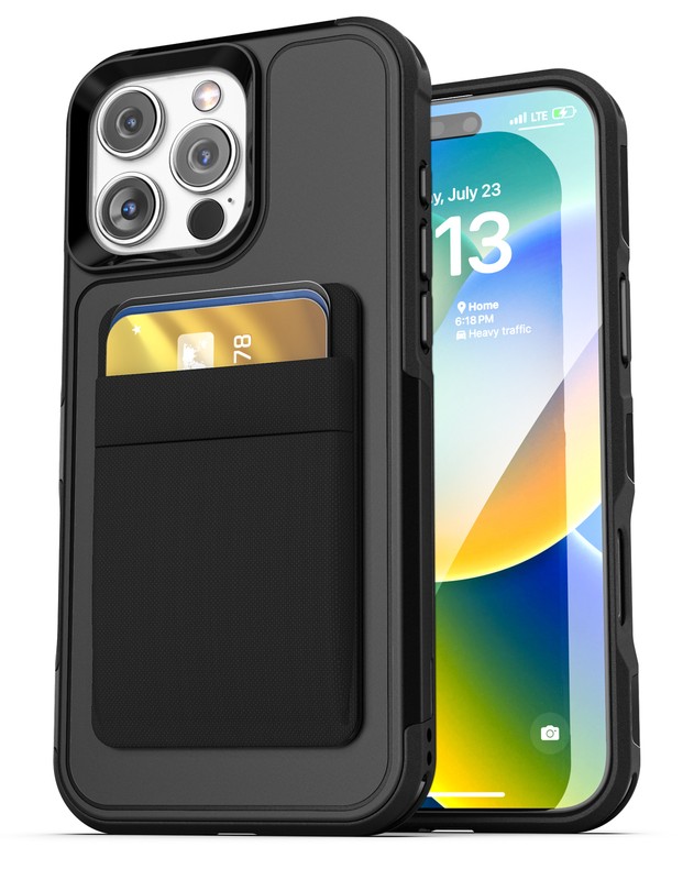 iPhone 16 Pro Max Challenger Magsafe Case with Magnetic Wallet