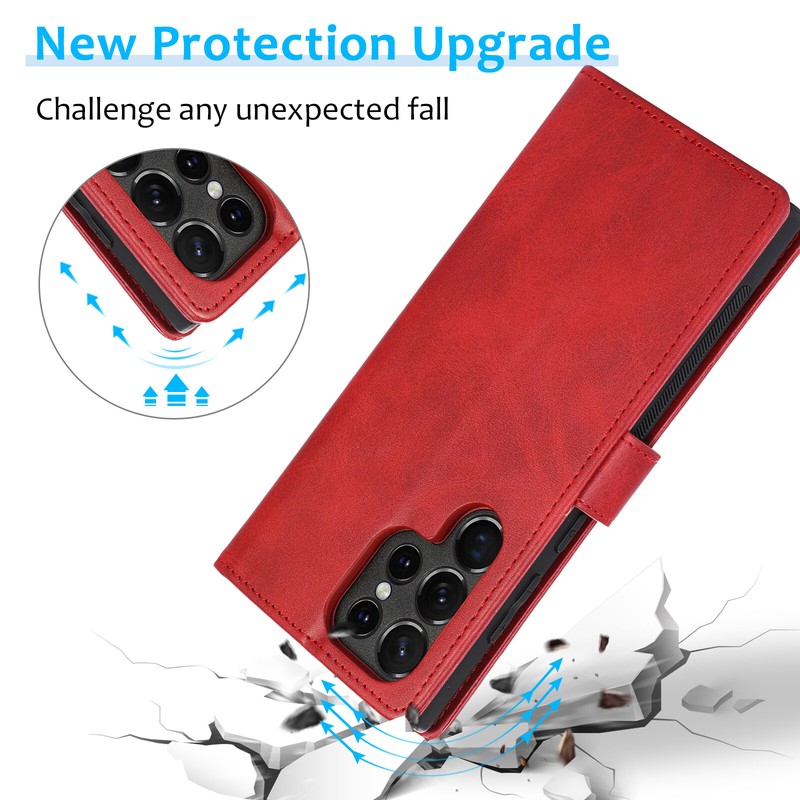 For Samsung Galaxy A55/A54/A35/A25/A15 Detachable Wrist Strap Stand Wallet Case gallery