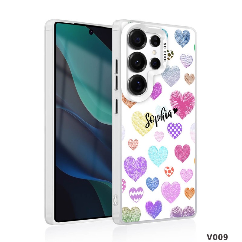 Sweet Heart Personalized Phone Case IMD Cover For Samsung S26 Ultra S25+ S24 S22 gallery
