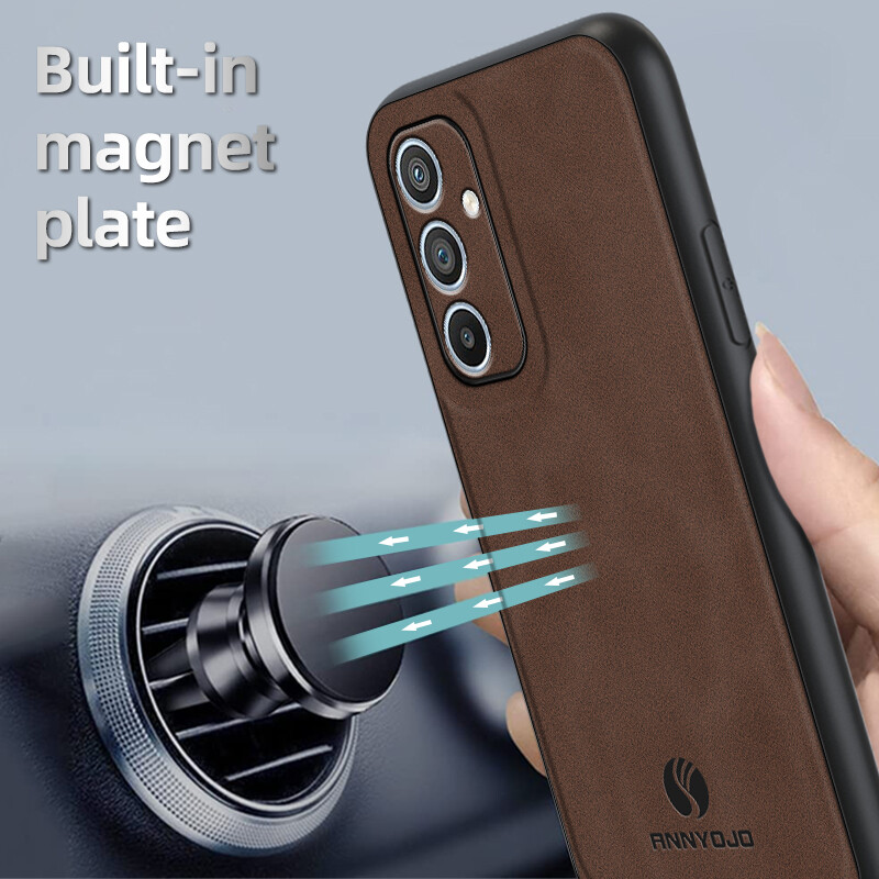 For Samsung A54 5G A13 A14 A53 Phone Case Magnetic Leather Silicone Slim Cover