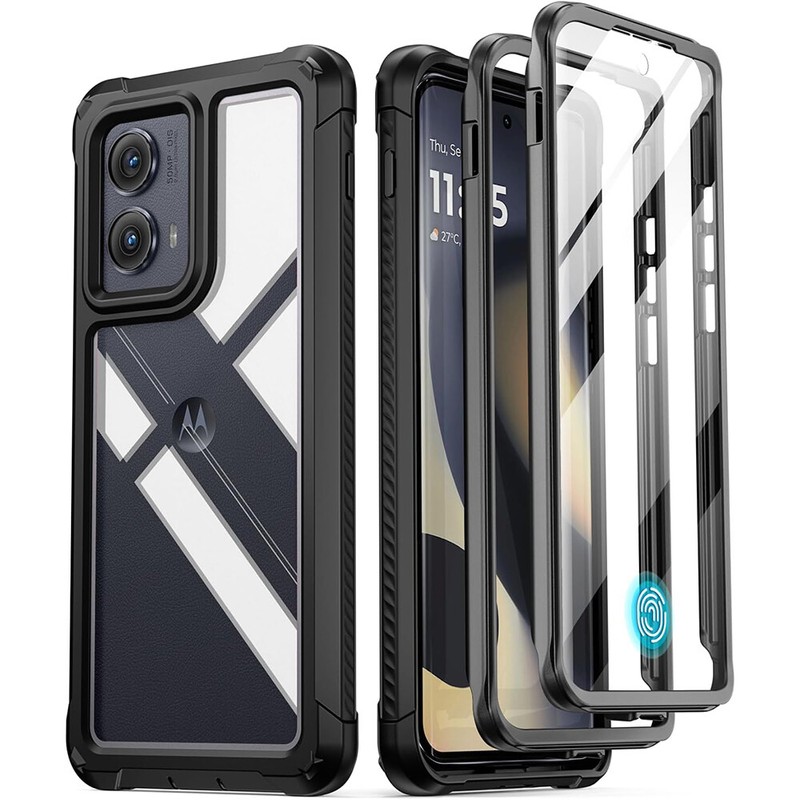 For Motorola Moto Edge 2024/2025 Case 2 Front Frame Cover with Built-in Screen