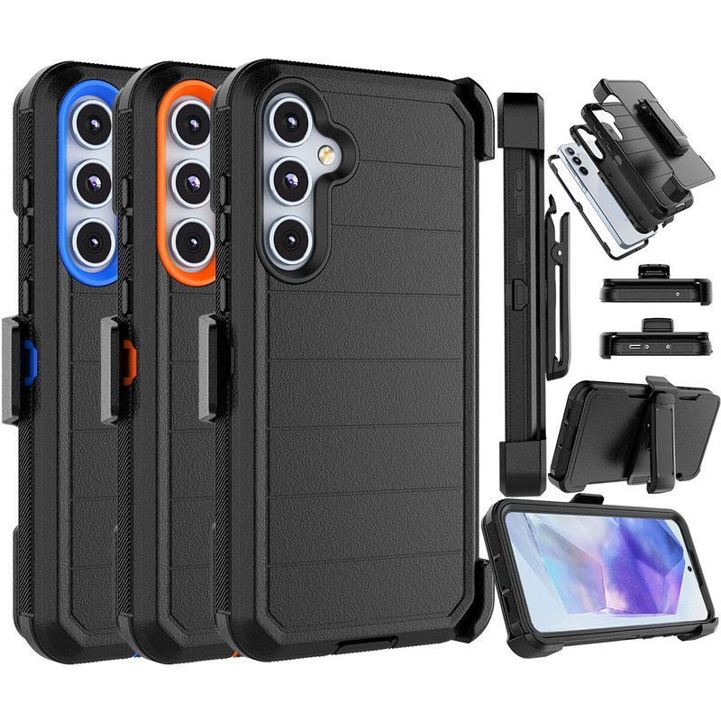For Samsung Galaxy A35 A55 5G Phone Case Fits Otterbox, Screen Protector + Clip