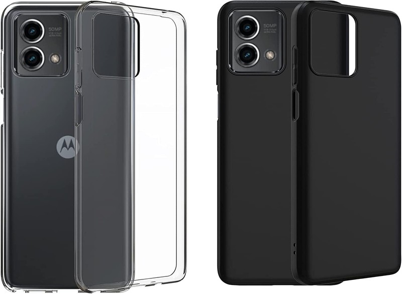 Compatible With Motorola Moto G Stylus 4G Case(2 case in),TPU Rubber Soft Skin