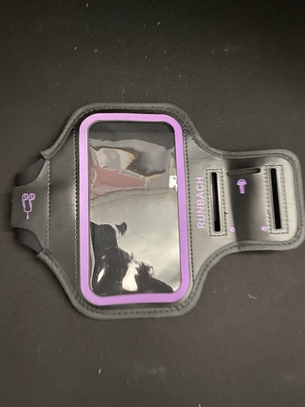 NEW RUNBACH Galaxy S9 Armband, Sweatproof Running Exercise Gym Cellphone Purple