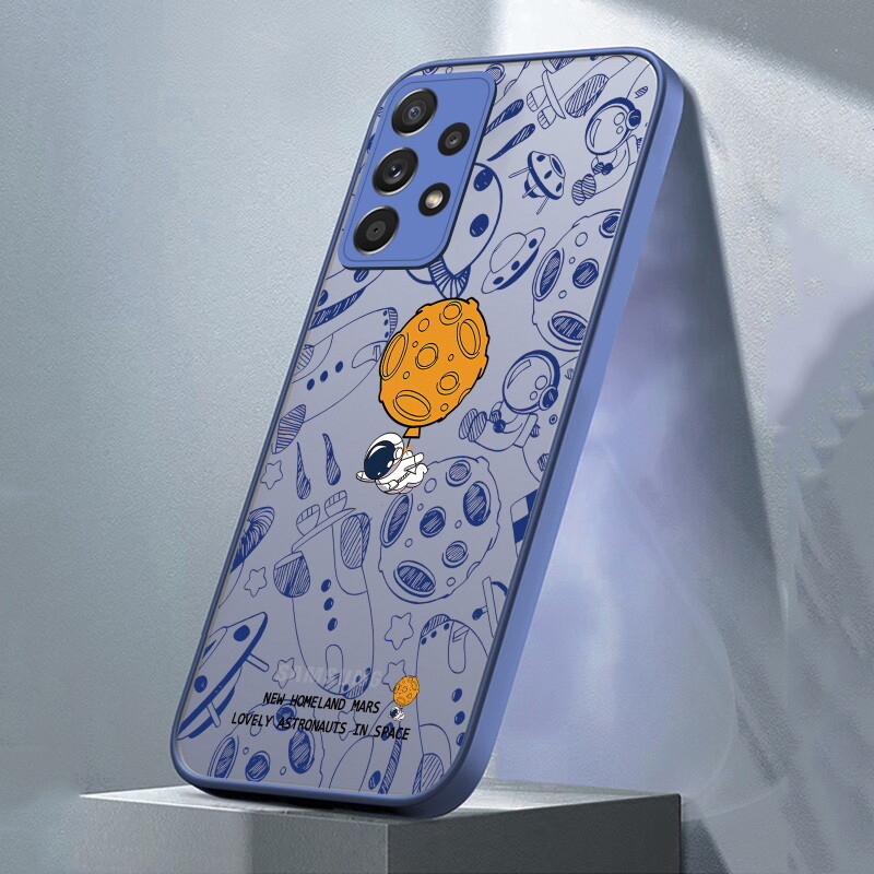 Astronaut Matte Hard Case For Samsung Galaxy S23 Ultra S22 S21 FE A53 A52s Cover gallery