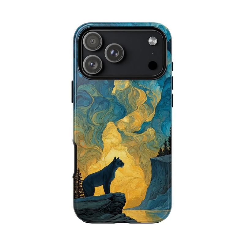 Cougar Surreal Wildcat | Tough Phone Case | iPhone, Galaxy, Pixel