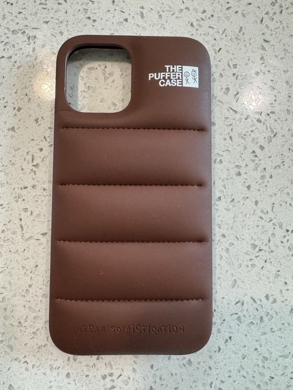 Urban Sophistication Puffer Case in Chocolate for iPhone 12 Pro Max