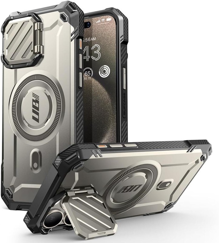 For iPhone 15 Pro Max 6.7", SUPCASE MagXT Stand Case Multi-function Camera Cover gallery