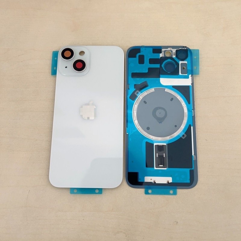 For iPhone 14/iPhone 14 Plus Back Glass Replacement Big Cam Hole Rear Cover Lot gallery