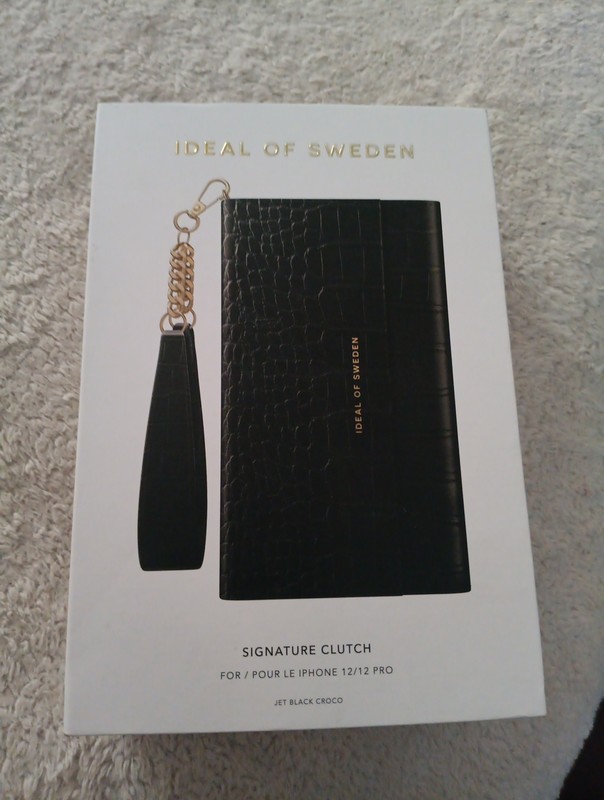 iDeal of Sweden Signature Clutch Case for iPhone 12 Pro Max – Jet Black Croco