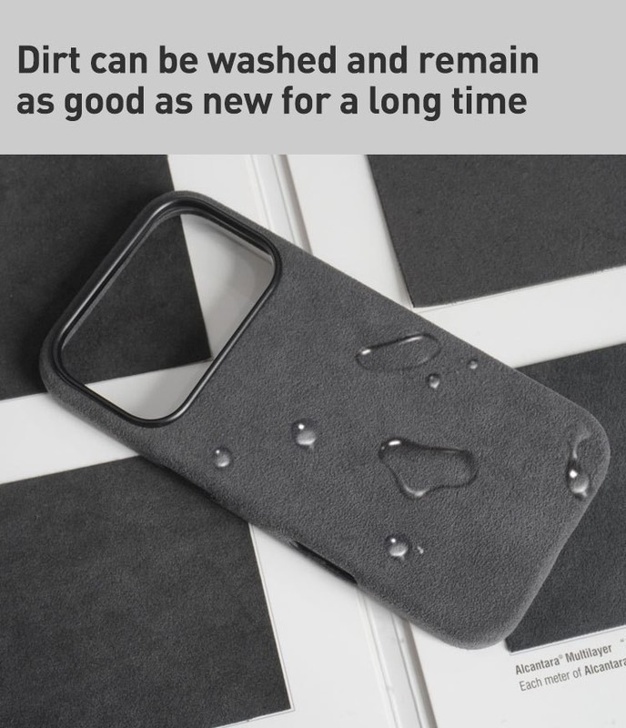 Luxury Genuine Alcantara Suede Leather Case For Apple iPhone 17 Pro / Max/Air gallery