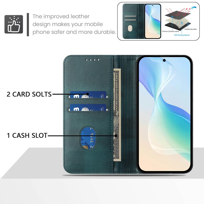 For Samsung Galaxy S25 Ultra S24 S23 S22 PU Leather Flip RFID Block Wallet Case gallery